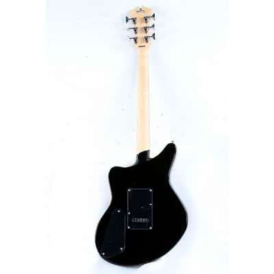 D'Angelico Premier Series Bedford SH Limited-Edition Electric Guitar with Tremolo Regular Black Flake image 2