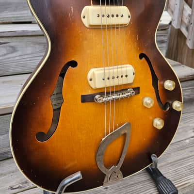 1958 Guild T-100D Slim Jim Electric Guitar with P90's   Video image 8