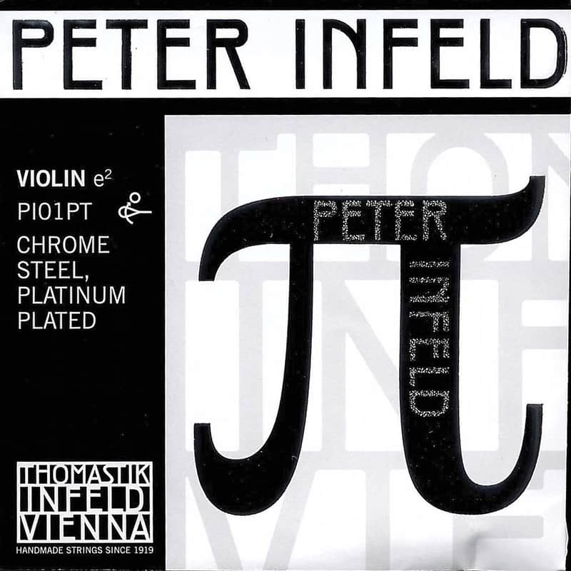 Thomastik-Infeld PI01PT Peter Infeld Platinum Plated Stainless Steel Core 4/4 Violin String - E (Medium) image 1