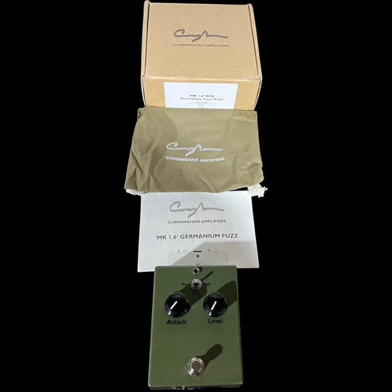 Cunningham Amplifiers Mk1.6 RCA Germanium Fuzz Pedal - Army Green - X13586 image 1