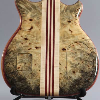 2016 Left-Handed Alembic Mark King 5 Deluxe Buckeye Burl ~Side LED's~ image 11