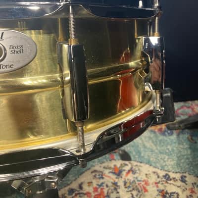 Pearl - 5x14" Sensitone Custom Alloy Brass Shell Snare Drum image 6