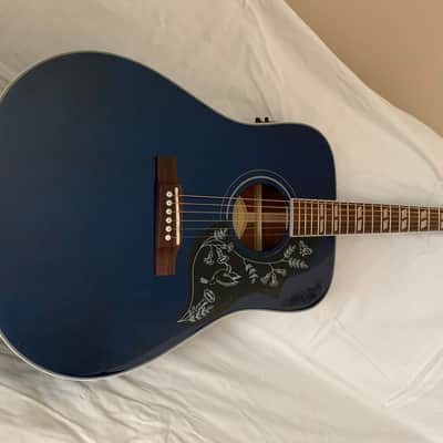 Epiphone Limited Edition Hummingbird Pro Blue Acoustic Electric