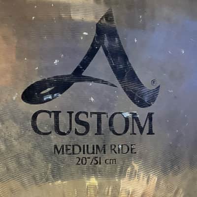 Zildjian 20" A Custom Medium Ride Cymbal 2002 - Present - Brilliant image 3
