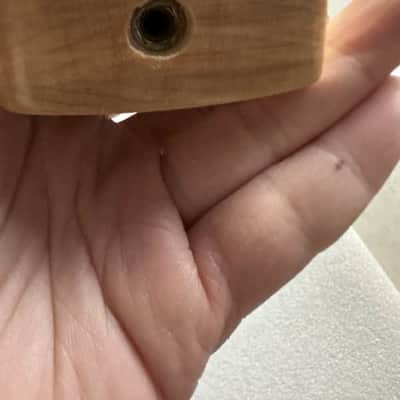 Natural Tiger Maple Wood Guitar Stratocaster Strat Style Neck, 21 Frets Fingerboard image 2