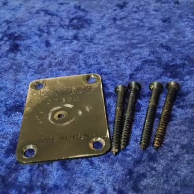 1980s Kramer "C" Era Neck Plate Chrome w/Screws image 1