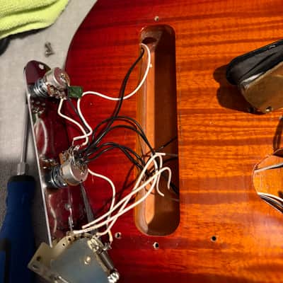 1995–96 Fender Japan TL-90D Foto Flame Deluxe Telecaster — Transparent Cherry — FujiGen MIJ image 15