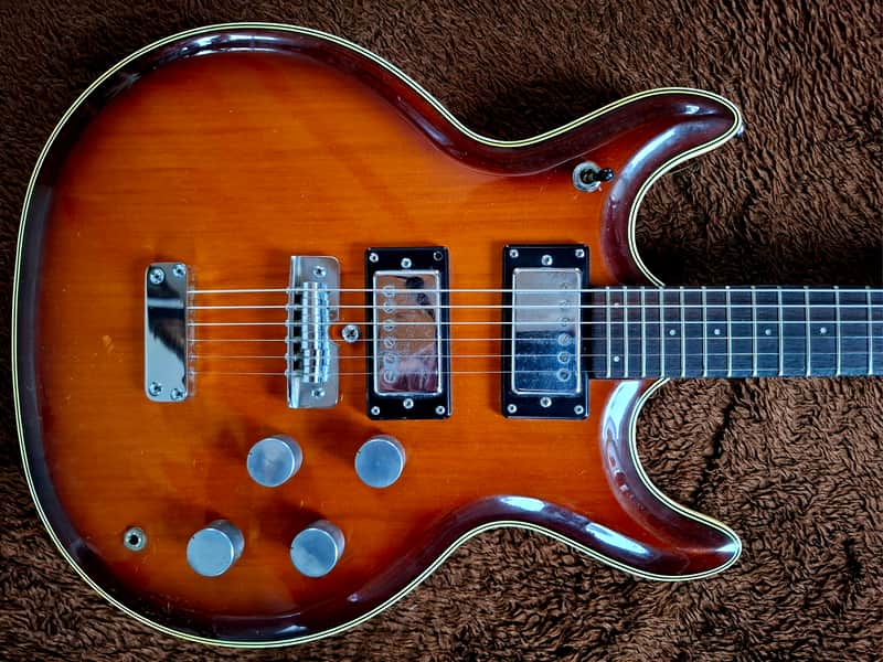 Extremely Rare Vintage 1972/73 Tokai Black Widow In Sunburst Made In Japan In Perfect Condition image 1