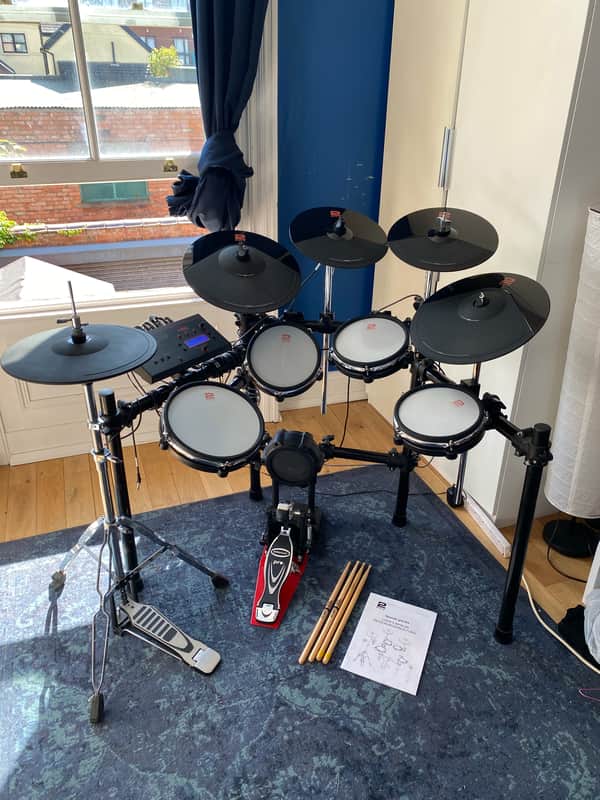 2Box Speedlight Electronic Drum Kit + Roland KD-9 Kick, Millennium Kick Pedal & 2x Extra Cymbals RRP £1,350 image 1