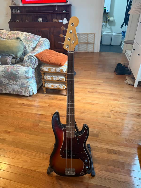 ベース Fender USA American Original P-Bass Fender American Original '60s Precision Bass - 3-Color Sunburst