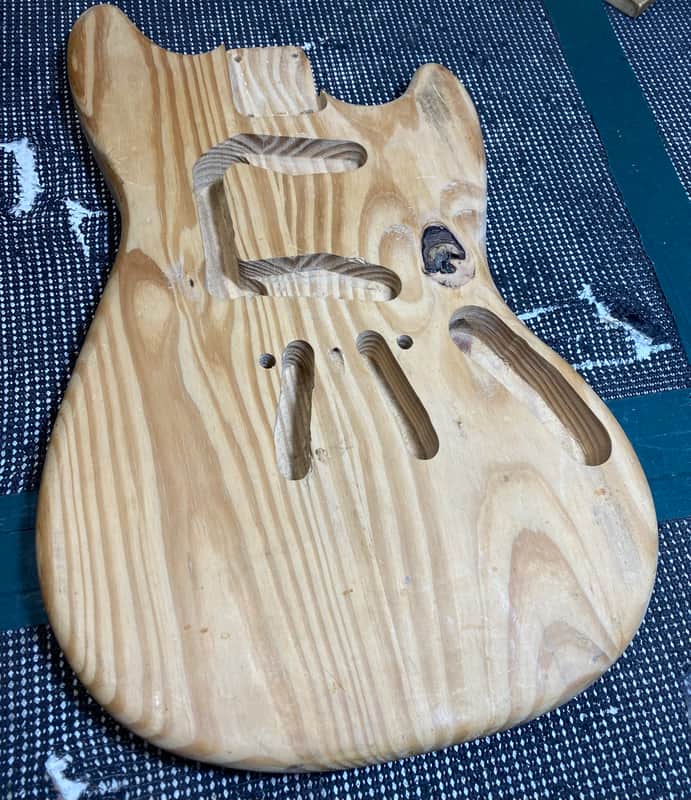 Unmarked Duo Sonic/Offset Style Guitar Body image 1