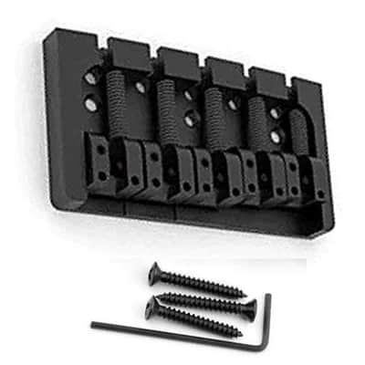 Hipshot® A-Style 5 String Aluminum Bass Bridge~.728" String Spacing~Black~USA~New image 1
