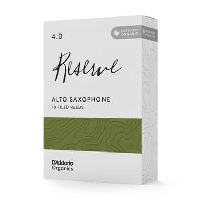 D'Addario Organic Reserve Alto Saxophone Reeds, Strength 4.0, 10-pack image 2