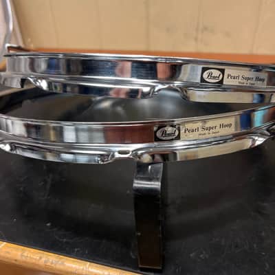 Pearl 14” 10 Lug Super Hoop Snare set 1980’s image 7
