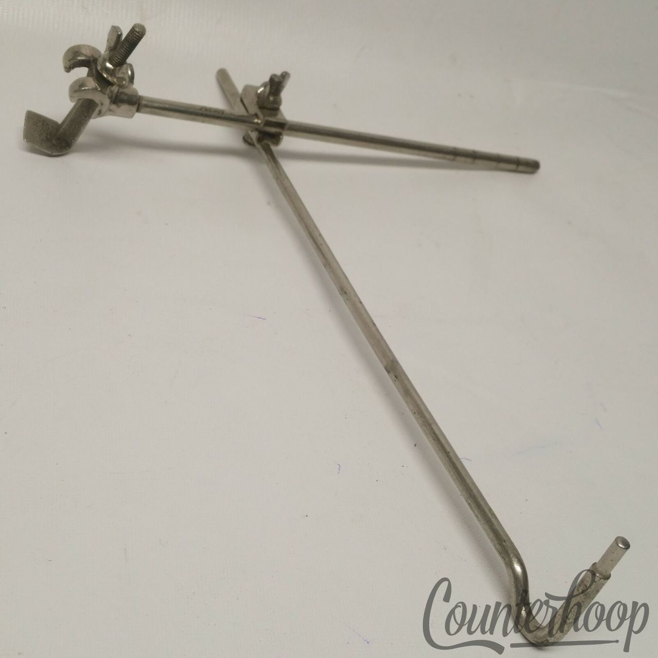 Ludwig Clamp-On Claw Cymbal Arm Mount Stand Cowbell Rod Nickel Vintage 20s USA* — main photograph
