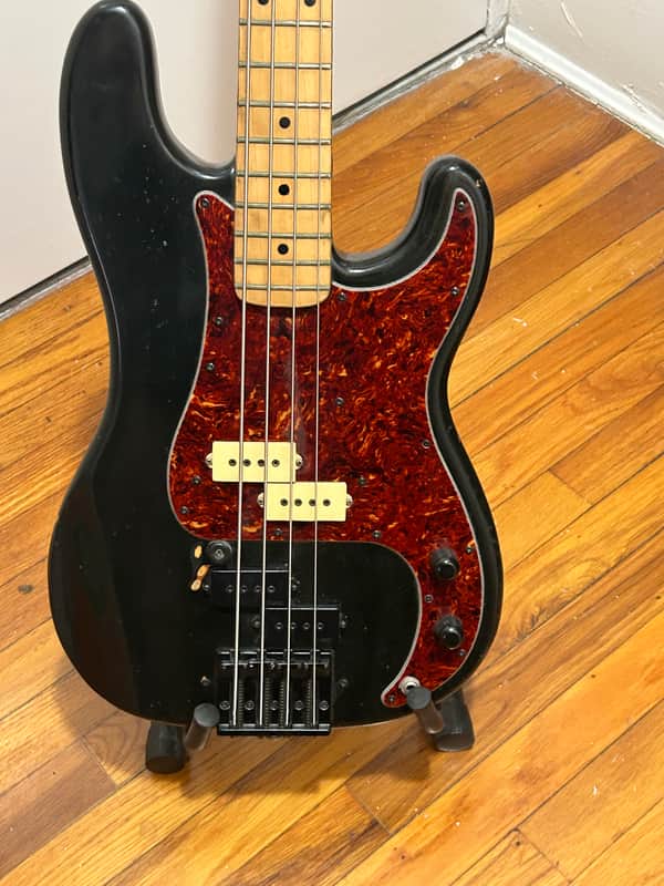1974 Black Fender Precision Bass Guitar image 1