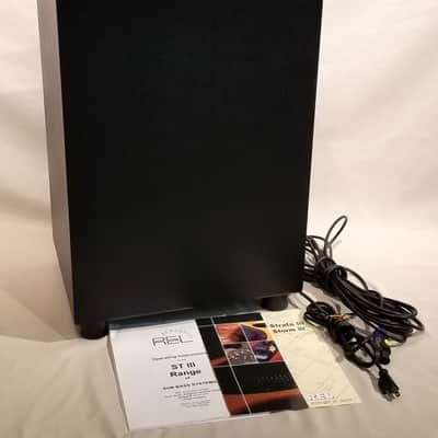 REL Acoustics Storm III 10" Subwoofer System 150watt RMS, 300 Peak w/ Manual & Cables Black image 1