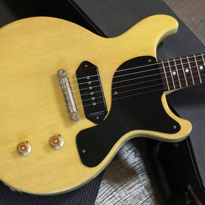 2005 Gibson Custom Shop Les Paul Jr Double Cut 1958 Reissue Electric Guitar TV Yellow VOS + COA OHSC image 3
