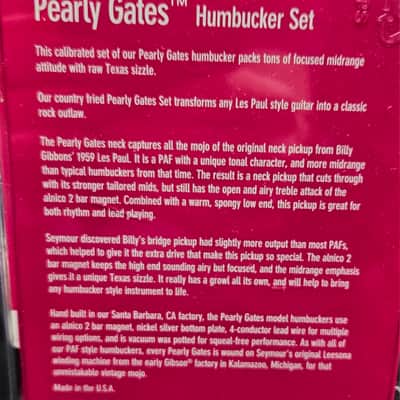 Seymour Duncan SH-PG1s Pearly Gates Humbucker Set - Nickel image 2