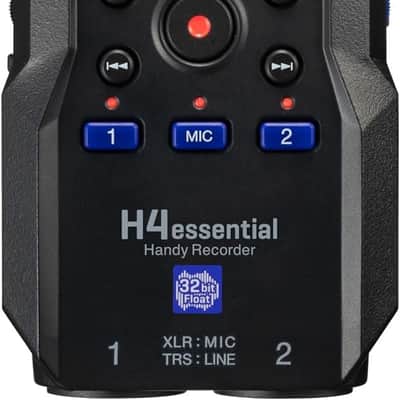 Zoom H4essential 4-Track Handy Recorder (2024 Model, Essential Series) with 32-Bit Float, Accessibility, Stereo Microphones, 2 XLR/TRS Combo Inputs, USB Interface, for Musicians, Podcasters, and More image 1