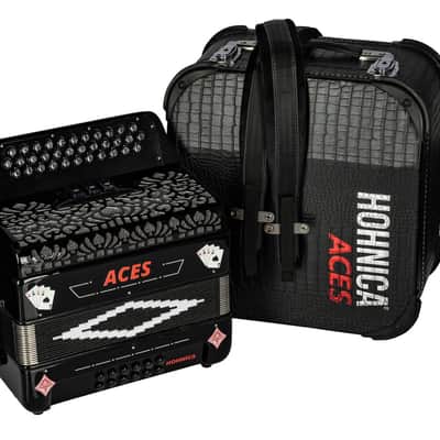 Hohnica Aces Accordion 3-Register EAD Tone - Black (ACES II EBK) image 11