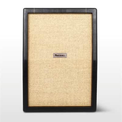 Marshall 2 x 12" G12M-65 Creamback Upright Amp Cabinet, Black image 1