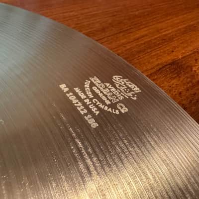 Zildjian 16" A Series Medium Thin Crash Cymbal 2013 - Present - Traditional image 5