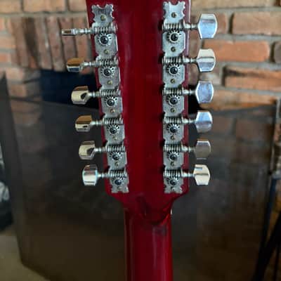 1970s Terada W513 Hummingbird 12 String - Cherry Burst image 9