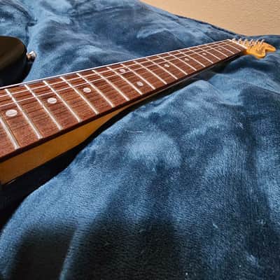 Vintage V65V-BK  Reissued Series with Vibrato 2010s - Gloss Black image 8