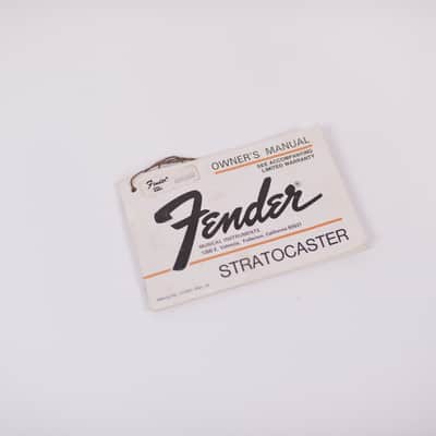 1979 Vintage Fender Stratocaster Owner's MANUAL Original 1970's Strat Case Candy image 9