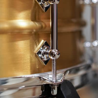 Craviotto 5.5x14" Masters Metal Brass Snare Drum - 2013 - #29/40 - NEW OLD STOCK image 5