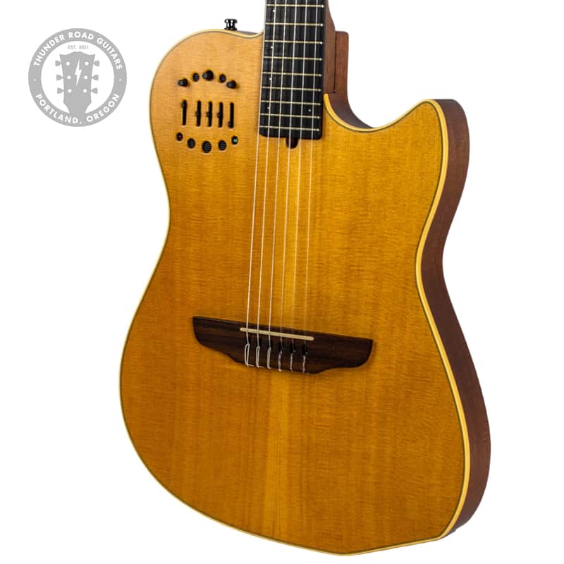 1996 Godin Multiac Duet Satin Natural with 1/4" & XLR Outputs image 1