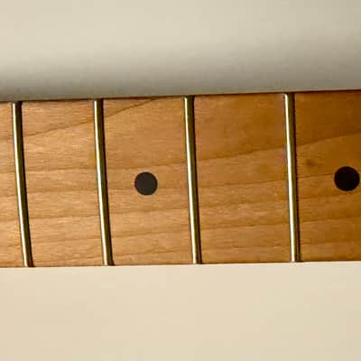 (with Kluson tuners) USA Warmoth Telecaster neck in Roasted Maple image 5
