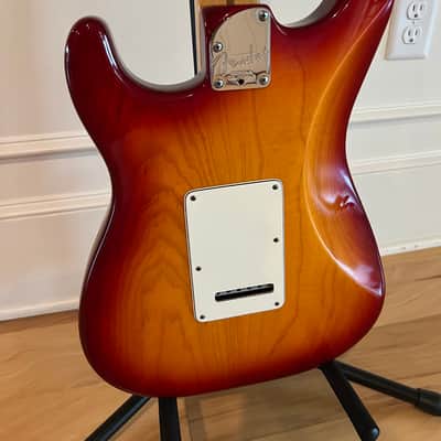 Fender Partscaster: American Deluxe Stratocaster & Strat Plus Deluxe - Cherry Sunburst image 6