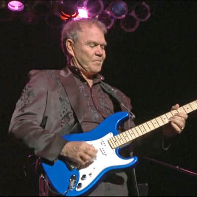 Strat-style guitar/Glen Campbell signed pick guard image 6