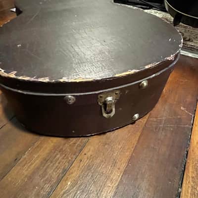 Antique 30's/40's Brown Accoustic Guitar Case Kalamazoo Gibson Unknown - Brown image 5