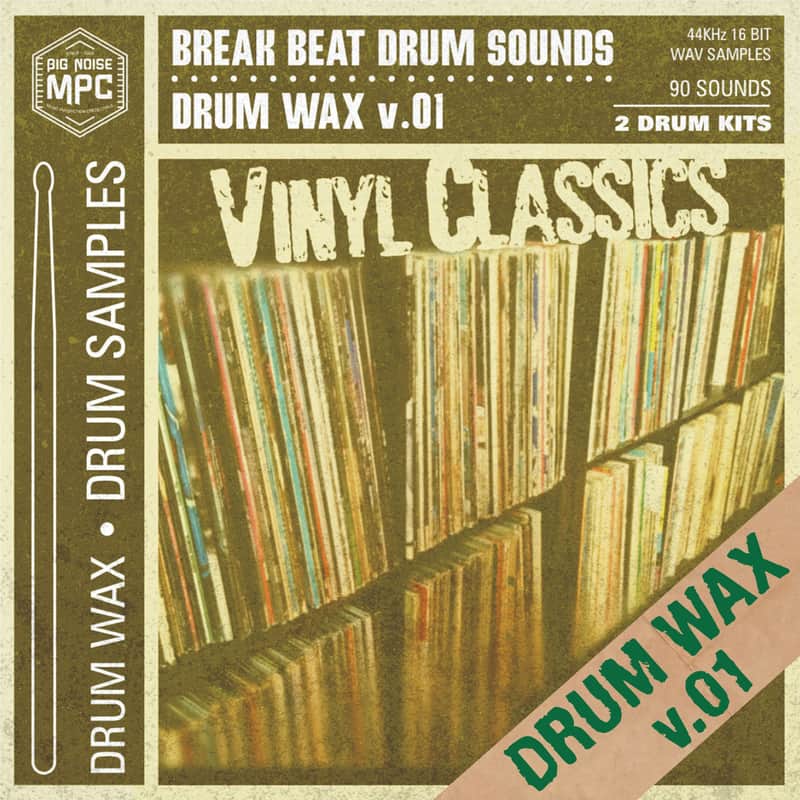 Drum Break Samples “Drum Wax v.01” Vinyl Classics | Compact Disk image 1