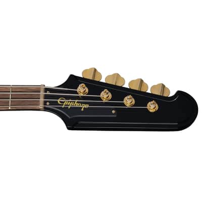 Epiphone Rex Brown Signature Thunderbird 4-String Bass w/ Hardshell Case - Ebony image 8