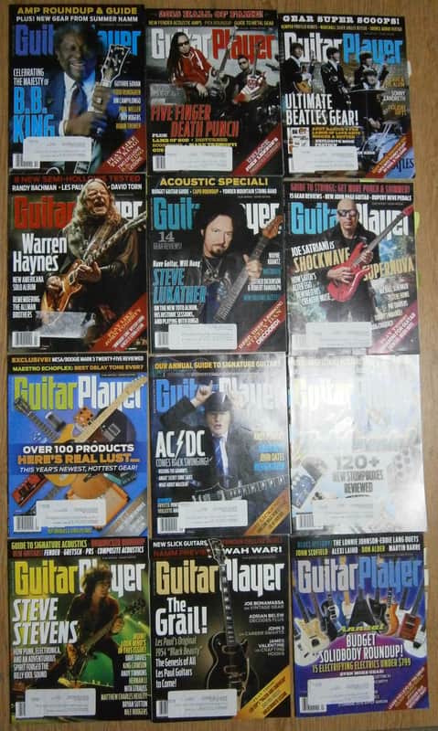 Guitar Player Magazine Monthly Periodical 2015 Complete (12 Issues) image 1