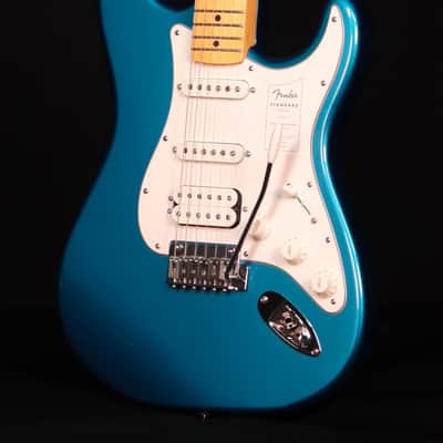 Fender Standard Stratocaster HSS, Maple FB, Aqua Marine Metallic image 3