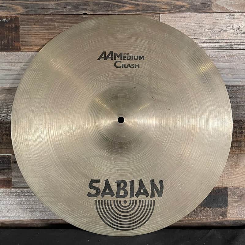 Sabian 18" AA Medium Crash Cymbal 1985 - 2001 image 1
