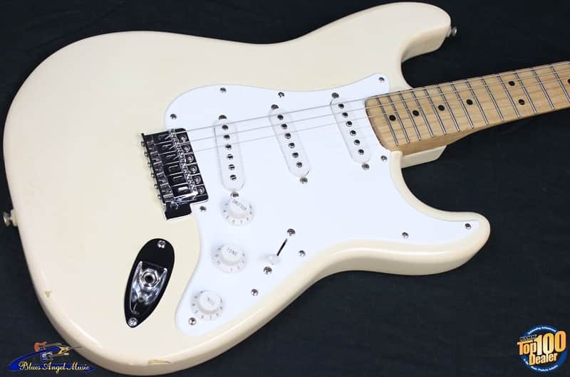 1995 Fender Stratocaster Electric Guitar, MIM, Cream, Strat