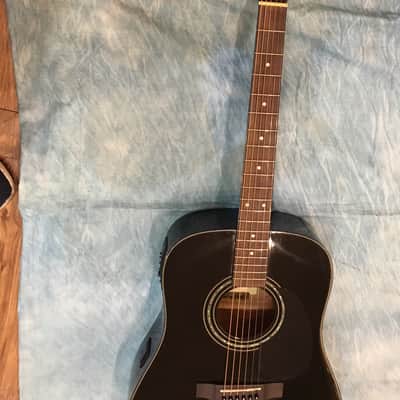 Zager ZAD20E Solid Spruce/Mahogany Acoustic Electric Guitar with Hardshall Case image 3