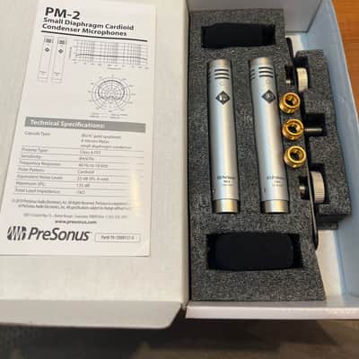 PreSonus PM-2 Small Diaphragm Cardioid Condenser Microphone Stereo Pair 2019 - Present - Nickel image 2