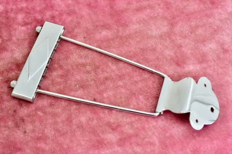 Vintage 1965 Gibson Chorme Trapeze Tailpiece Complete ES-335 Es335 ES-335tdc 125 image 1