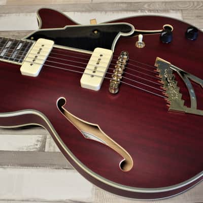 D'Angelico Deluxe SS  Satin Trans Wine image 3