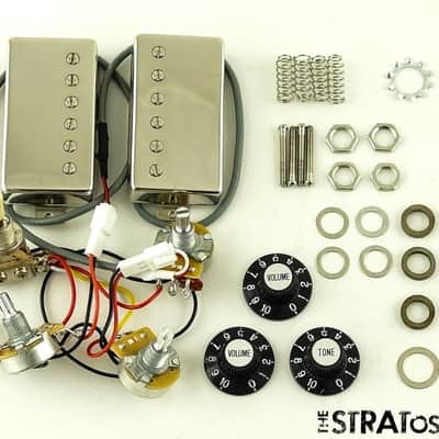 Epiphone Flying V 70s T-Type PRO BRIDGE PICKUPS POTS KNOBS Guitar Part Nickel image 1