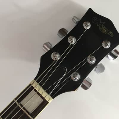 Vintage Matsumoku Memphis LP 1970s Piano Black Beauty Les Paul Dual Humbucker Single Cut Guitar image 7