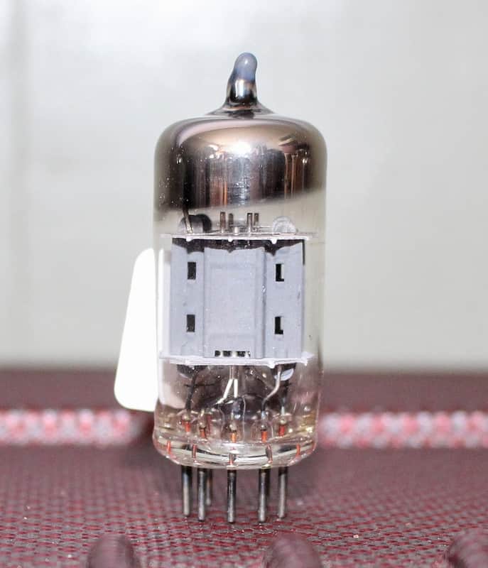 TOSHIBA 7025 12AX7  ECC83 PERFECT BALANCE SHORT PLATE HALO GETR TEST NOS+ VINTAGE 1960'S image 1