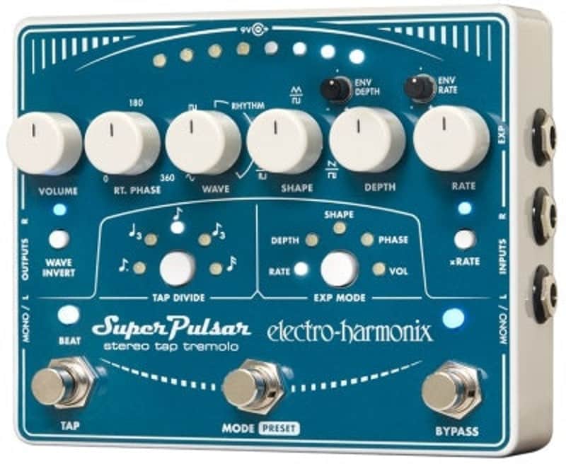 Electro Harmonix Super Pulsar Stereo Tap Tremolo image 1